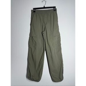 Uniqlo Unisex Cargo Pants Olive Cotton Blend Size XS